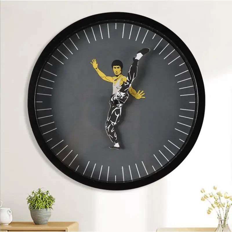 Kungfu Wall Clock