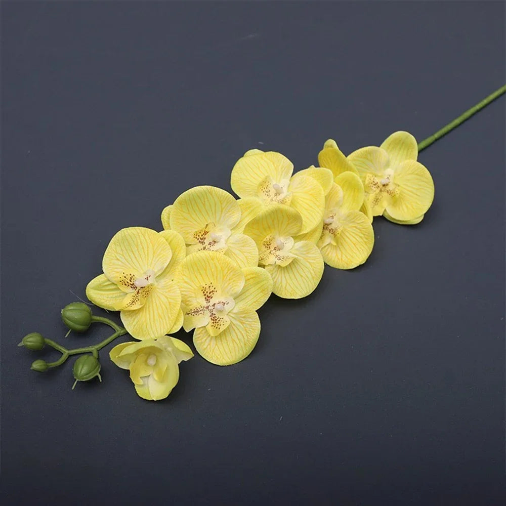 Exquisite 69cm Artificial Phalaenopsis Orchid Stems - Real Touch for Elegant Decor