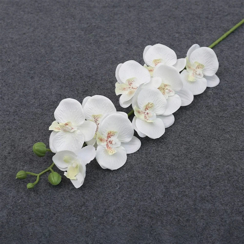 Exquisite 69cm Artificial Phalaenopsis Orchid Stems - Real Touch for Elegant Decor